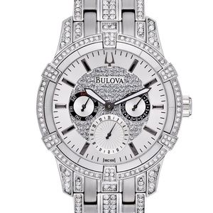 NWT [Bulova] Crystal & Silver Watch